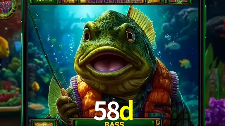 Personagem de peixe pescador do popular jogo de slot com tema de pescaria, uma das emocionantes opções de caça-níqueis para jogar e ganhar no cassino 58d.
