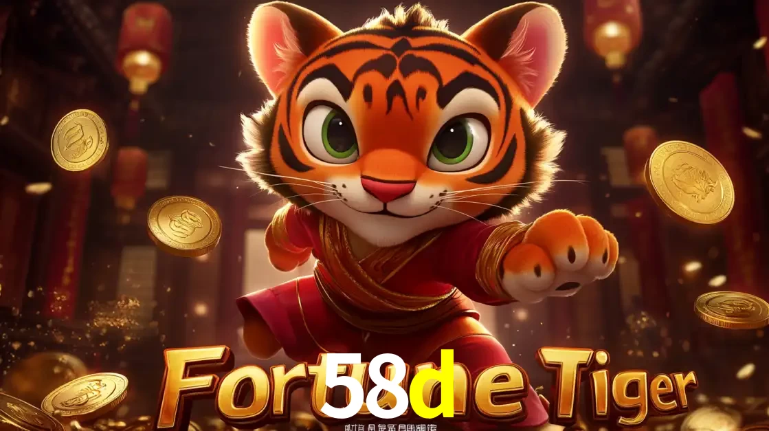 O carismático mascote do jogo de slot Fortune Tiger, um tigre fofo em pose de artes marciais, pronto para trazer sorte e multiplicadores de ganhos no cassino online 58d.